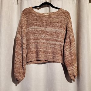 White Crow Cropped Sweater